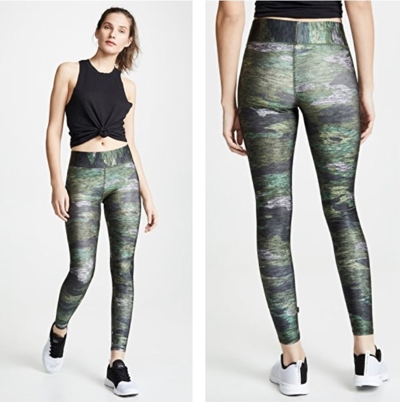 Terez Heathered Camo Tall Band Leggings Size M - Picture 2 of 10